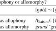 French liaison is allomorphy, not allophony: evidence from lexical statistics