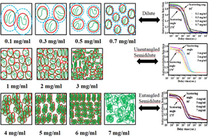 Study of aqueous polyacrylamide solutions with concentrations