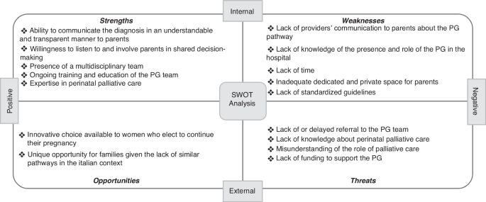 Evaluation of a perinatal palliative care program by SWOT analysis