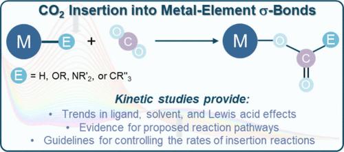 Kinetic Studies of CO2 Insertion into Metal–Element σ-Bonds