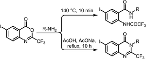 Synthesis and antimicrobial activity of 6-iodo-2-(trifluoromethyl)-4(3H)-quinazolinone derivatives