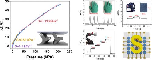 Coral-Inspired Capacitive Pressure Sensor with High Sensitivity and Wide Range for Human–Computer Interaction