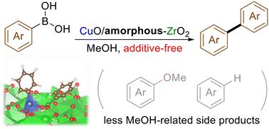 Aerobic homocoupling of arylboronic acids using Cu-doped amorphous zirconia: impact of catalyst amorphousness on reaction efficiency†