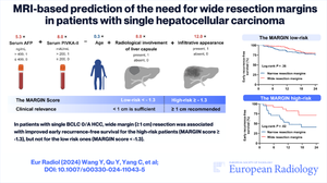 MRI-based prediction of the need for wide resection margins in patients with single hepatocellular carcinoma.