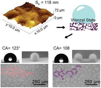 Enhancing Photoswitchable Wetting Properties of Hydrophobic Porous Spiropyran Copolymer Surfaces Through Surface Roughness Engineering