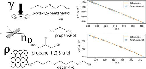 Density, Viscosity, Refractive Index, and Surface Tension of Binary Mixtures of 3-oxa-1,5-Pentanediol with 2-Propanol, 1,2,3-Propanetriol, and 1-Decanol from 283.15 to 403.15 K as Reference Systems for Evaporation Experiments