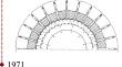 Asymmetry of imploding detonations in thin channels