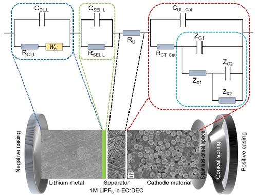 Impedance Spectroscopy of Lithium Intercalation into Cathode Materials in Coin Cells