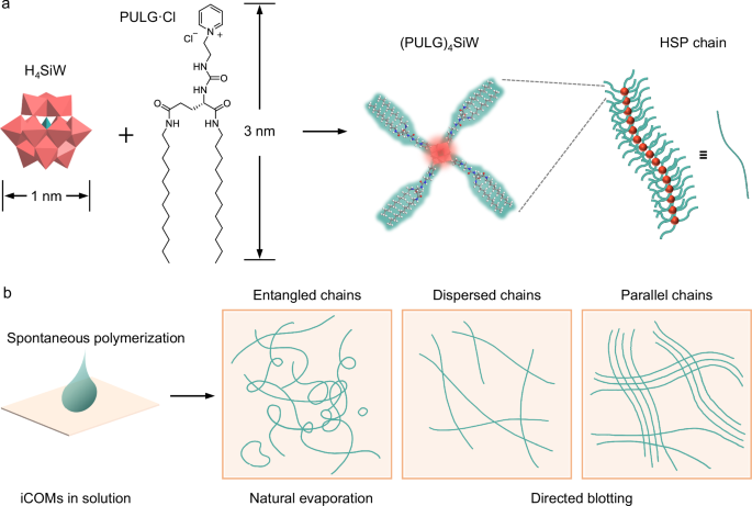 Stereospecific supramolecular polymerization of nanoclusters into ultra-long helical chains and enantiomer separation