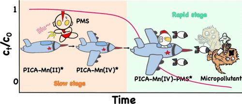 Deciphering the Novel Picolinate-Mn(II)/peroxymonosulfate System for Sustainable Fenton-like Oxidation: Dominance of the Picolinate-Mn(IV)-peroxymonosulfate Complex