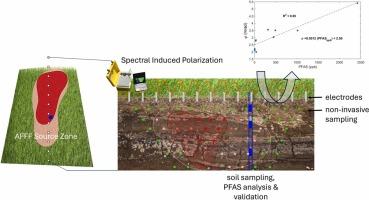 Spectral Induced Polarization (SIP) Measurements across a PFAS-Contaminated Source Zone