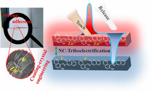 Flexible Organic Molecular Single Crystal-Based Triboelectric Device as a Self-Powered Tactile Sensor