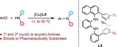 Copper-Catalyzed Amination of Aryl Chlorides under Mild Reaction Conditions