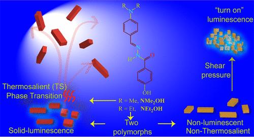 Polymorphism and Substitutional Effect on the Thermoresponsive and Luminescence Properties of Organic Molecular Crystals