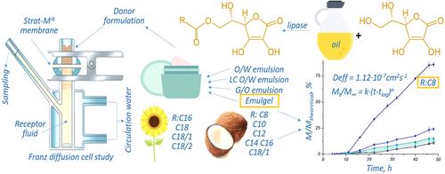 In vitro assessment of skin permeation properties of enzymatically derived oil‐based fatty acid esters of vitamin C