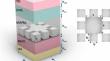 Enhancing the Efficiency of Ultra-thin Perovskite Solar Cell Through Cluster of Cubic Plasmonic Nanoparticles: A Numerical Investigation