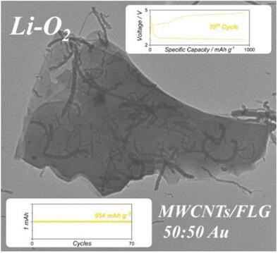 A Lithium-Oxygen Battery Exploiting Carbon Nanotubes, Graphene and Gold Catalyst