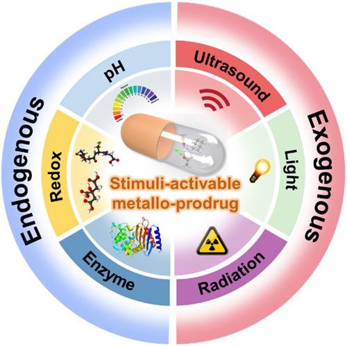 Recent progress in stimuli-activable metallo-prodrugs for cancer therapy