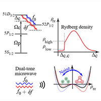 Emergence of subharmonics in a microwave driven dissipative Rydberg gas