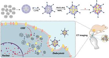 Dendrimer nanoclusters loaded with gold nanoparticles for enhanced tumor CT imaging and chemotherapy via an amplified EPR effect