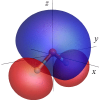 Generation of vortex electrons in tunneling ionization of polyatomic molecules: Exact results in the zero-range potential model