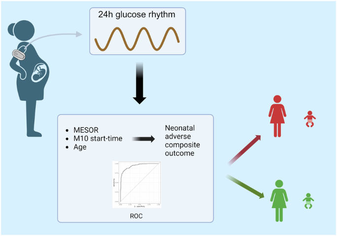 Glucose circadian rhythm assessment in pregnant women for gestational diabetes screening