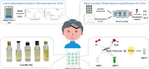 Smartphone-Assisted Nanozyme Colorimetric Sensor Array Combined “Image Segmentation-Feature Extraction” Deep Learning for Detecting Unsaturated Fatty Acids