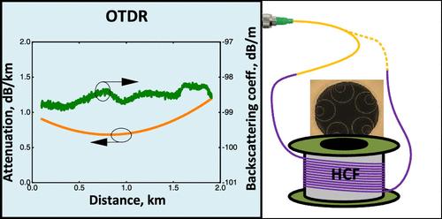 Extraction of Attenuation and Backscattering Coefficient along Hollow-Core Fiber Length Using Two-Way Optical Time Domain Backscattering