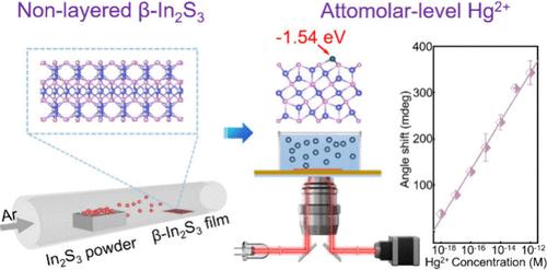 High-Active Surface of Centimeter-Scale β-In2S3 for Attomolar-Level Hg2+ Sensing