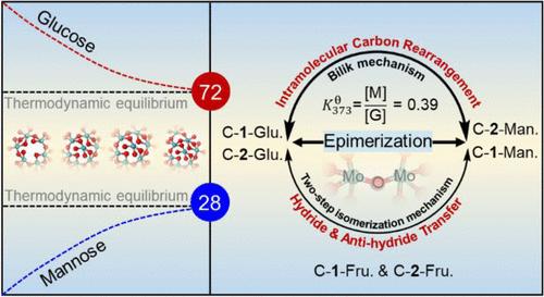 Nature of Glucose Epimerization Catalyzed by Mo-Containing Bulk Catalysts in Aqueous Phase