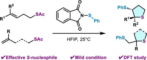 Ring-Closing Disulfenylation of Alkenoic Thioester