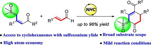 Carbene-Catalyzed [3 + 3] Annulation of Enals and Vinyl Sulfoxonium Ylides