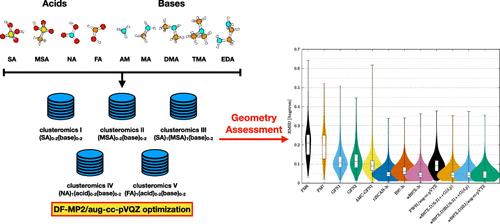 Massive Assessment of the Geometries of Atmospheric Molecular Clusters