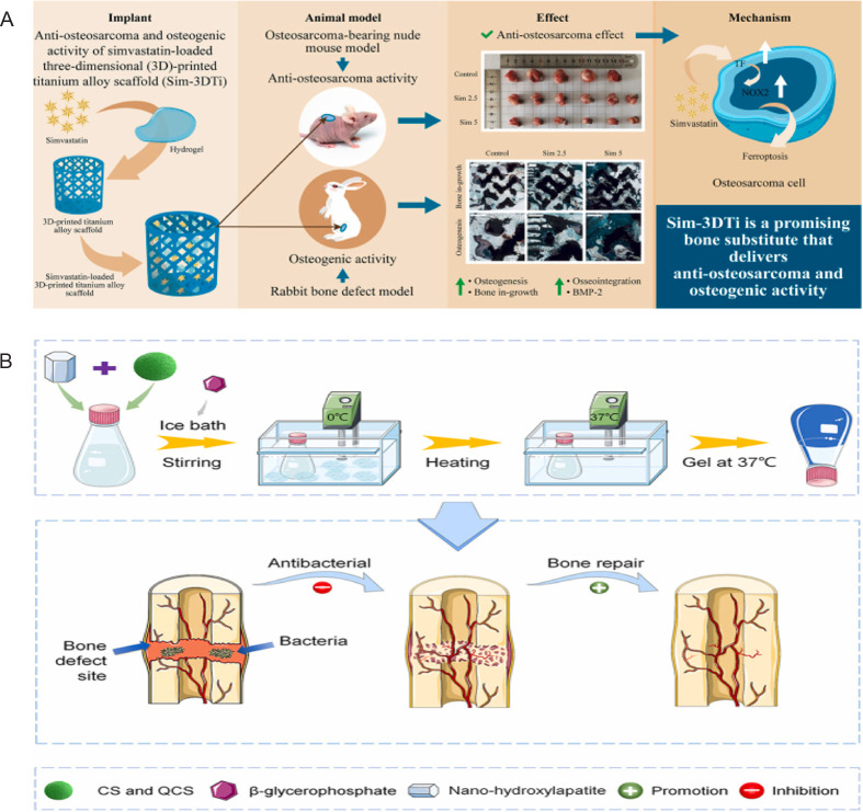 Stimuli-responsive hydrogels for bone tissue engineering.