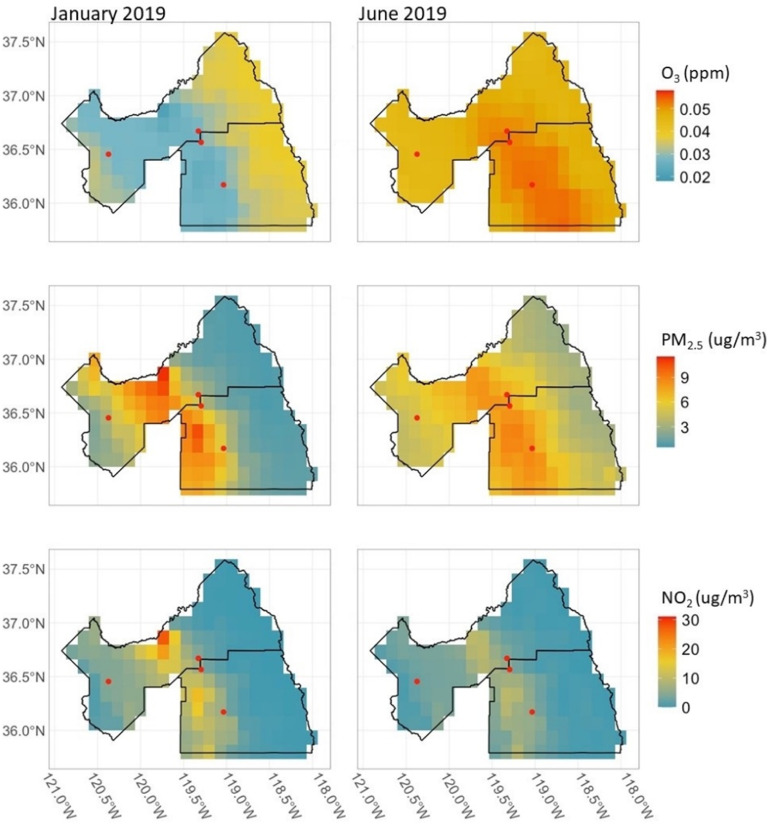 Association of ambient air pollution and pesticide mixtures on respiratory inflammatory markers in agricultural communities.