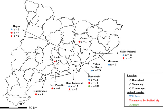 Monitoring SARS-CoV-2 infection in urban and peri-urban wildlife species from Catalonia (Spain).