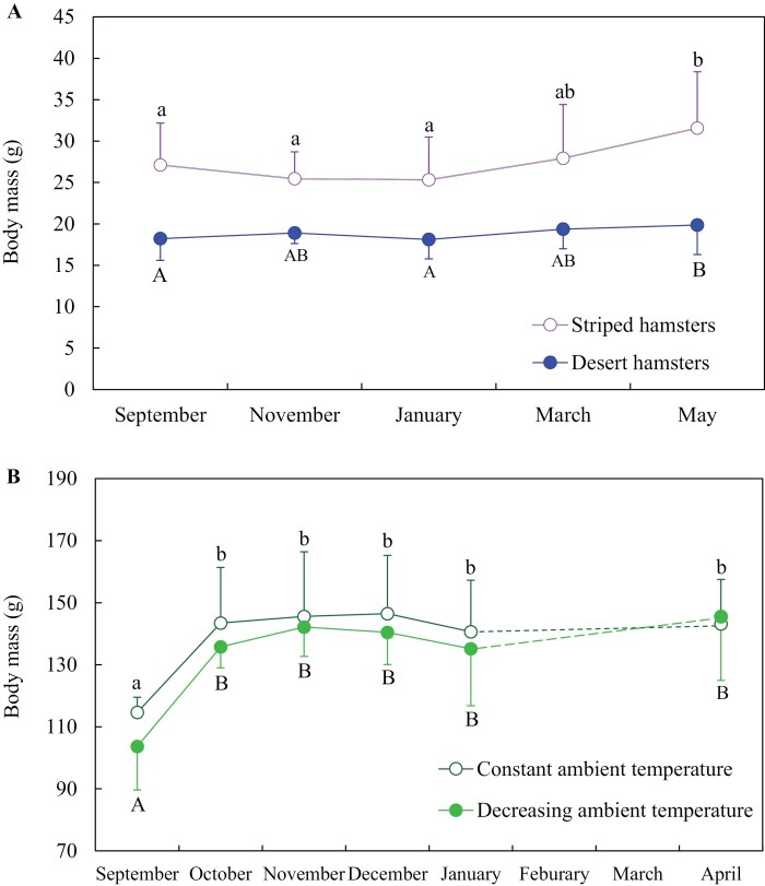 Torpor expression and patterns in 3 sympatric rodents from Inner Mongolia.