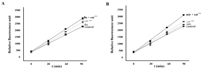 Enhancement of ROS Production by Catechin Is a Primary Effect of Increased Azole Efficacy in <i>Nakaseomyces glabratus</i> (<i>Candida glabrata</i>) Cells Lacking the <i>ERG6</i> Gene.