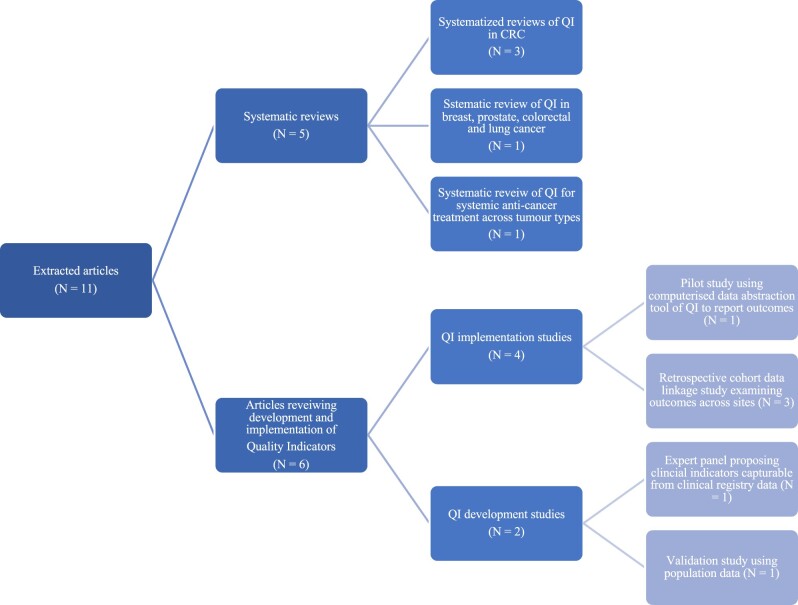Measuring the quality of care in metastatic colorectal cancer: a scoping review of quality indicators.