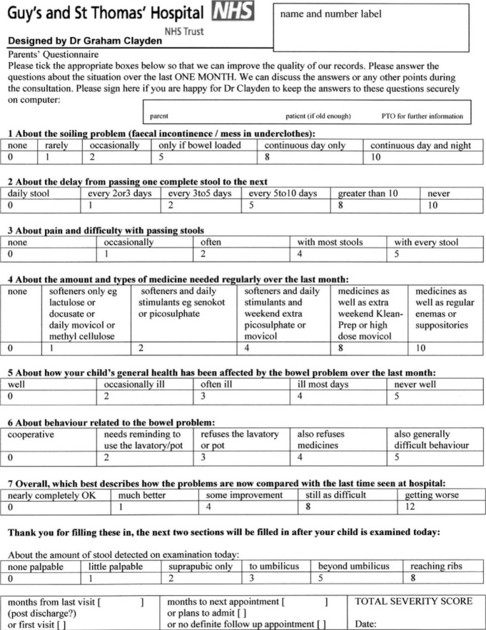 The importance of quantitative evaluation of constipation in children with lower urinary tract dysfunction.