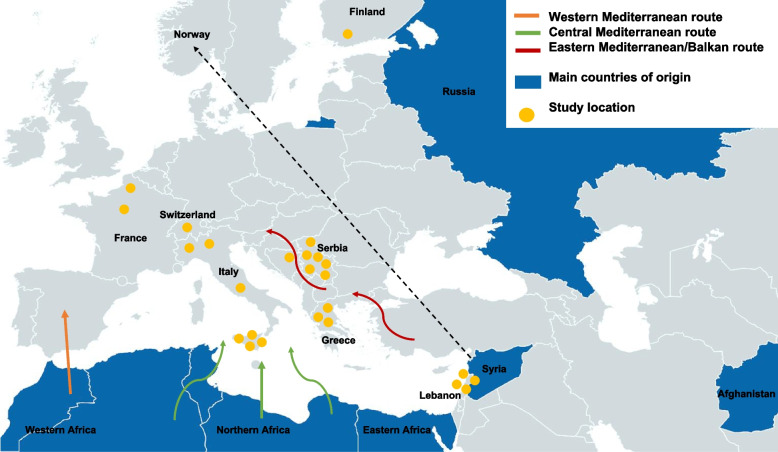 Assessing the health status of migrants upon arrival in Europe: a systematic review of the adverse impact of migration journeys.