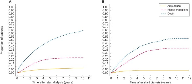A tool to predict the risk of lower extremity amputation in patients starting dialysis.
