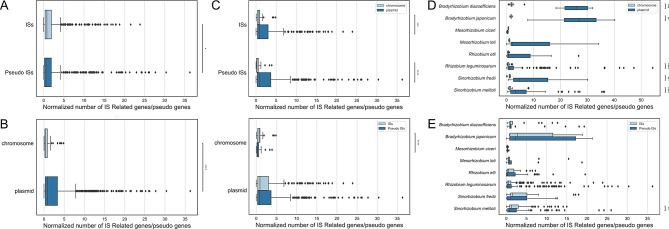 Identification and functional analysis of recent IS transposition events in rhizobia.