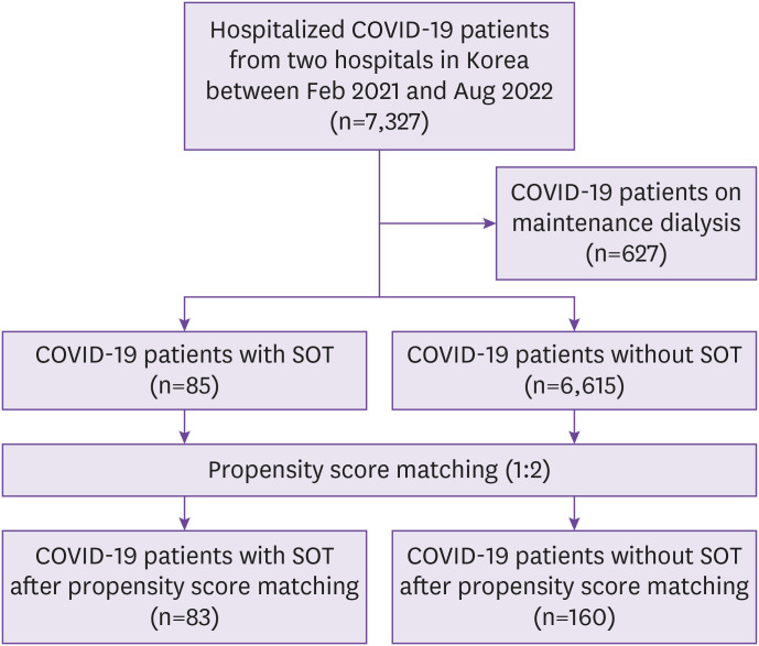 Clinical Outcomes of Solid Organ Transplant Recipients Hospitalized with COVID-19: A Propensity Score-Matched Cohort Study.