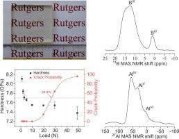 Structural design of a scalable glass with high hardness and crack initiation resistance