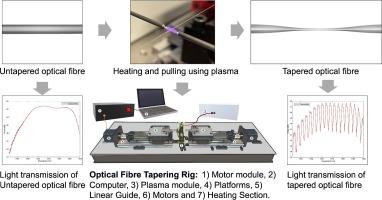 Plasma-based optical fiber tapering rig