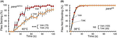 Commensal bacteria exacerbate seizure-like phenotypes in Drosophila voltage-gated sodium channel mutants