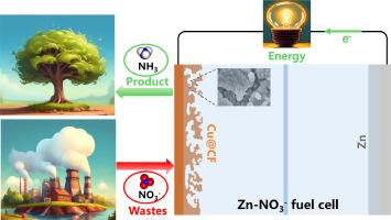 Surface-modified copper foam for nitrate-to-ammonia and zinc-nitrate fuel cell catalysis