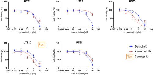 Preclinical evaluation of avutometinib and defactinib in high-grade endometrioid endometrial cancer