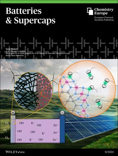 Cover Feature: Bifunctional Mn-Fe Oxide Catalysts for Zn-Air Battery Air Electrodes Fabricated Through Atomic Layer Deposition (Batteries & Supercaps 9/2024)